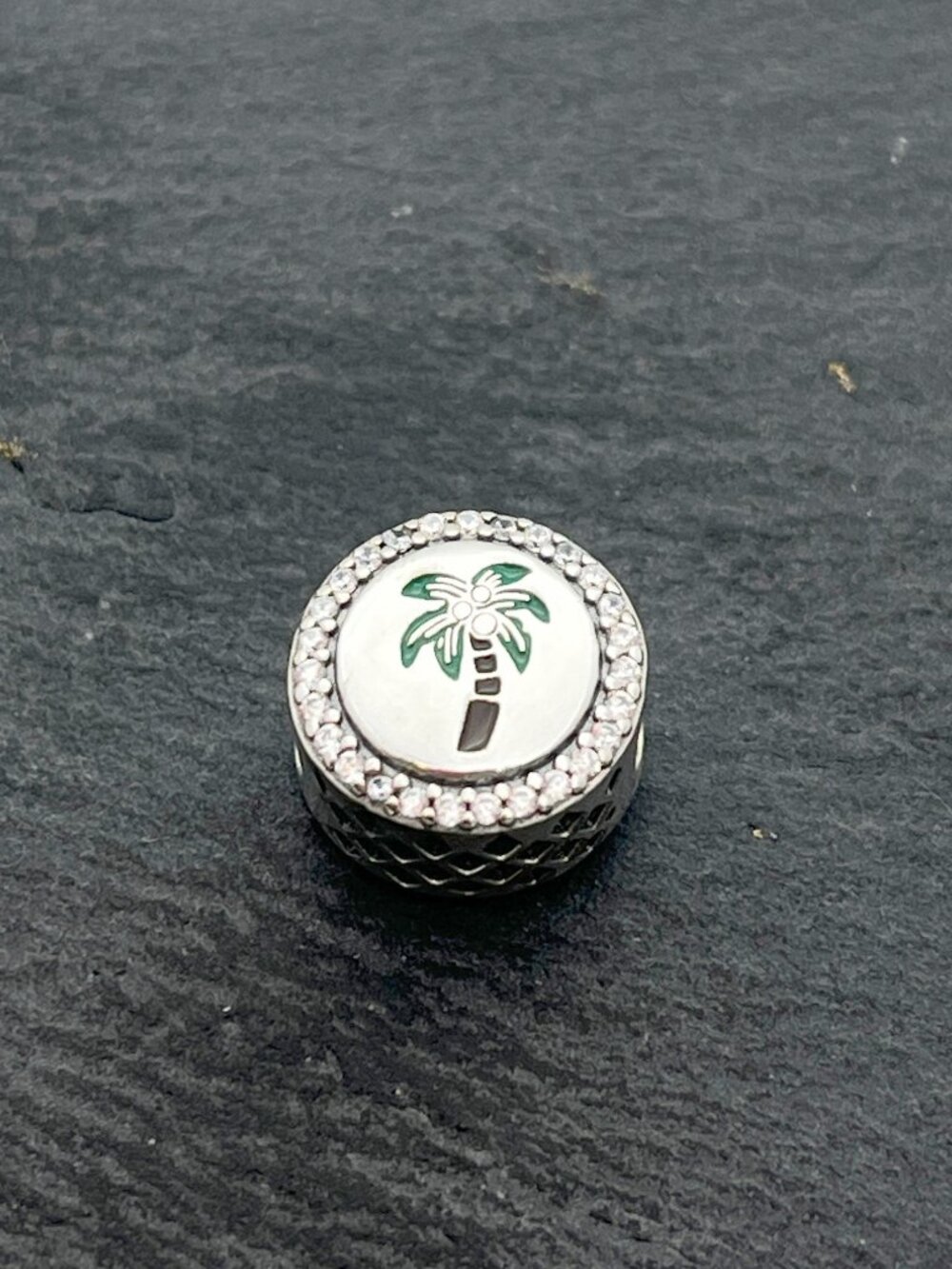 Pandora Coconut Tree Exclusive Charm Sterling Silver Bead Charm Jewelry